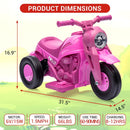 3-Wheel LED Bubble Motorcycle Toy for Kids - 6V Electric Ride-On Bike Magic Cars 1