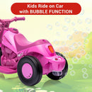 3-Wheel LED Bubble Motorcycle Toy for Kids - 6V Electric Ride-On Bike Magic Cars 4