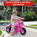 3-Wheel LED Bubble Motorcycle Toy for Kids - 6V Electric Ride-On Bike Magic Cars 5
