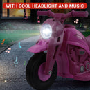 3-Wheel LED Bubble Motorcycle Toy for Kids - 6V Electric Ride-On Bike Magic Cars 6