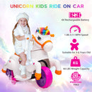 6V Battery-Powered Electric Unicorn Ride-On Car with Music for Toddlers Magic Cars 12