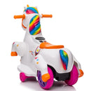 6V Battery-Powered Electric Unicorn Ride-On Car with Music for Toddlers Magic Cars 6