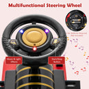 6V Electric Motorized Kids Ride-On Train Toy with Track and 6 Wheels, Black Magic Cars 5