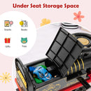 6V Electric Motorized Kids Ride-On Train Toy with Track and 6 Wheels, Black Magic Cars 6