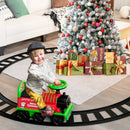6V Electric Motorized Kids Ride-On Train Toy with Track and 6 Wheels Green Magic Cars 3