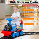 6V Motorized Kids Ride-On Train Toy with Track and 6 Wheels Navy Magic Cars 9