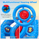 6V Motorized Kids Ride-On Train Toy with Track and 6 Wheels in Navy Magic Cars 5