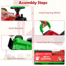 6V Electric Kids Ride-On Train with 16 Curved Tracks and 6 Stable Wheels Green Magic Cars 7