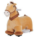 6V Electric Ride-On Horse with Music and Forward Motion, PU Wheels, Brown Magic Cars 3
