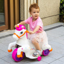 6V Electric Unicorn Ride-On Toy with Music and Training Wheels for Kids Ages 3-6 Magic Cars 12