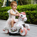 6V Electric Unicorn Ride-On Toy with Music and Training Wheels for Kids Ages 3-6 Magic Cars 14
