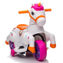 6V Electric Unicorn Ride-On Toy with Music and Training Wheels for Kids Ages 3-6 Magic Cars 1