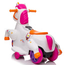 6V Electric Unicorn Ride-On Toy with Music and Training Wheels for Kids Ages 3-6 Magic Cars 2