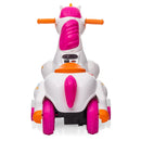 6V Electric Unicorn Ride-On Toy with Music and Training Wheels for Kids Ages 3-6 Magic Cars 4