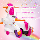 6V Electric Unicorn Ride-On Toy with Music and Training Wheels for Kids Ages 3-6 Magic Cars 8