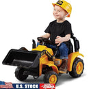 6V Frontloader Ride-On Toy for Toddlers 18-36 Months with Working Bucket and Hard Hat Magic Cars 0