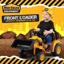 6V Frontloader Ride-On Toy for Toddlers 18-36 Months with Working Bucket and Hard Hat Magic Cars 1