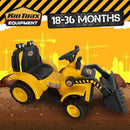 6V Frontloader Ride-On Toy for Toddlers 18-36 Months with Working Bucket and Hard Hat Magic Cars 5