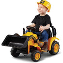 6V Frontloader Ride-On Toy for Toddlers 18-36 Months with Working Bucket and Hard Hat Magic Cars 6