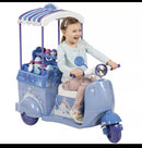 6V Battery-Powered Disney Frozen Ice Cream Ride-On Cart Toy Magic Cars 4