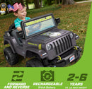 6V Toddler Ride-On Jeep Wrangler Toy with Driving Sounds and Multi-Terrain Traction Magic Cars 1