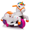 6V Electric Unicorn Ride-On Car with Music and Rocking Horse Feature for Kids Magic Cars 1