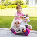 6V Electric Unicorn Ride-On Car with Music and Rocking Horse Feature for Kids Magic Cars 6