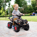 6V Kids 4-Wheeler ATV Quad Car with Music for Ages 2-6 Years Black Magic Cars 0