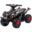 6V Kids 4-Wheeler ATV Quad Car with Music for Ages 2-6 Years Black Magic Cars 3