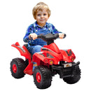 6V Kids 4-Wheeler ATV Quad Car with Music and Forward Drive for Ages 2-6 Years Red Magic Cars 3