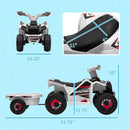 6V Kids ATV Quad Car with Back Trailer, Forward and Backward Movement, Music Magic Cars 2
