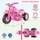 Electric 6V Kids Bubble Motorcycle with Music Button and Flame Design Magic Cars 1
