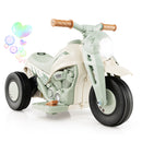6V Electric Kids Ride-On Motorcycle with Bubble, Music Button, Headlight - Beige Magic Cars 0