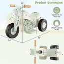 6V Electric Kids Ride-On Motorcycle with Bubble, Music Button, Headlight - Beige Magic Cars 2