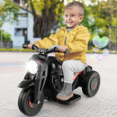 6V Electric Kids Ride-On Bubble Motorcycle with Music Button and Headlight, Black Magic Cars 1