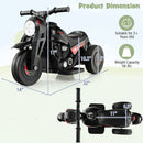 6V Electric Kids Ride-On Bubble Motorcycle with Music Button and Headlight, Black Magic Cars 2