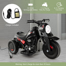 6V Electric Kids Ride-On Bubble Motorcycle with Music Button and Headlight, Black Magic Cars 6