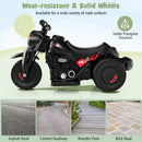 6V Electric Kids Ride-On Bubble Motorcycle with Music Button and Headlight, Black Magic Cars 7
