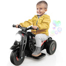 6V Electric Kids Ride-On Bubble Motorcycle with Music Button and Headlight, Black Magic Cars 9