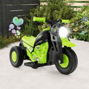 6V Electric Kids Bubble Ride-On Motorcycle with Music Button and Headlight Green Magic Cars 3