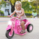 6V Electric Ride-On Kids Motorcycle with Bubble Blower, Music Button, and LED Headlight Pink Magic Cars 1