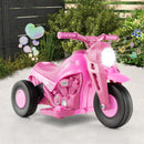 6V Electric Ride-On Kids Motorcycle with Bubble Blower, Music Button, and LED Headlight Pink Magic Cars 3