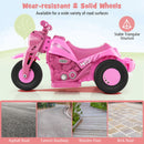 6V Electric Ride-On Kids Motorcycle with Bubble Blower, Music Button, and LED Headlight Pink Magic Cars 7