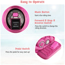 6V Electric Ride-On Kids Motorcycle with Bubble Blower, Music Button, and LED Headlight Pink Magic Cars 8