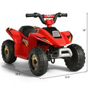 6V Kids Electric 4-Wheel Red ATV Ride-On Toy Magic Cars 4