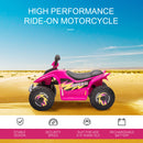 6V Electric Ride-On ATV Car for Toddlers 1-3 Years with Forward and Reverse - Pink Magic Cars 3