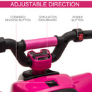 6V Electric Ride-On ATV Car for Toddlers 1-3 Years with Forward and Reverse - Pink Magic Cars 4