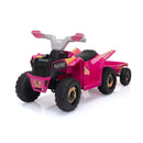 6V Kids Electric ATV Toddler Ride-On Car with Trailer Magic Cars 4