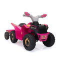 6V Kids Electric ATV Ride-On Car with Trailer, Music, and Bluetooth for Toddlers Magic Cars Variant 0