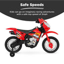 6V Battery-Powered Kids Electric Ride-On Motorcycle with Training Wheels Magic Cars 2